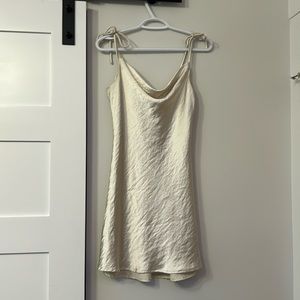 Champagne silk dress